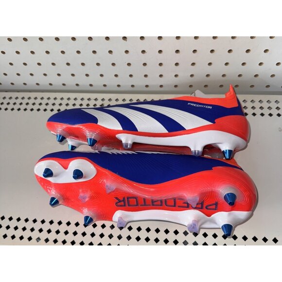 Adidas Predator Elite Laceless SG Mens Soccer Cleats Size 10.5 Blue IF6318 - Picture 6 of 13